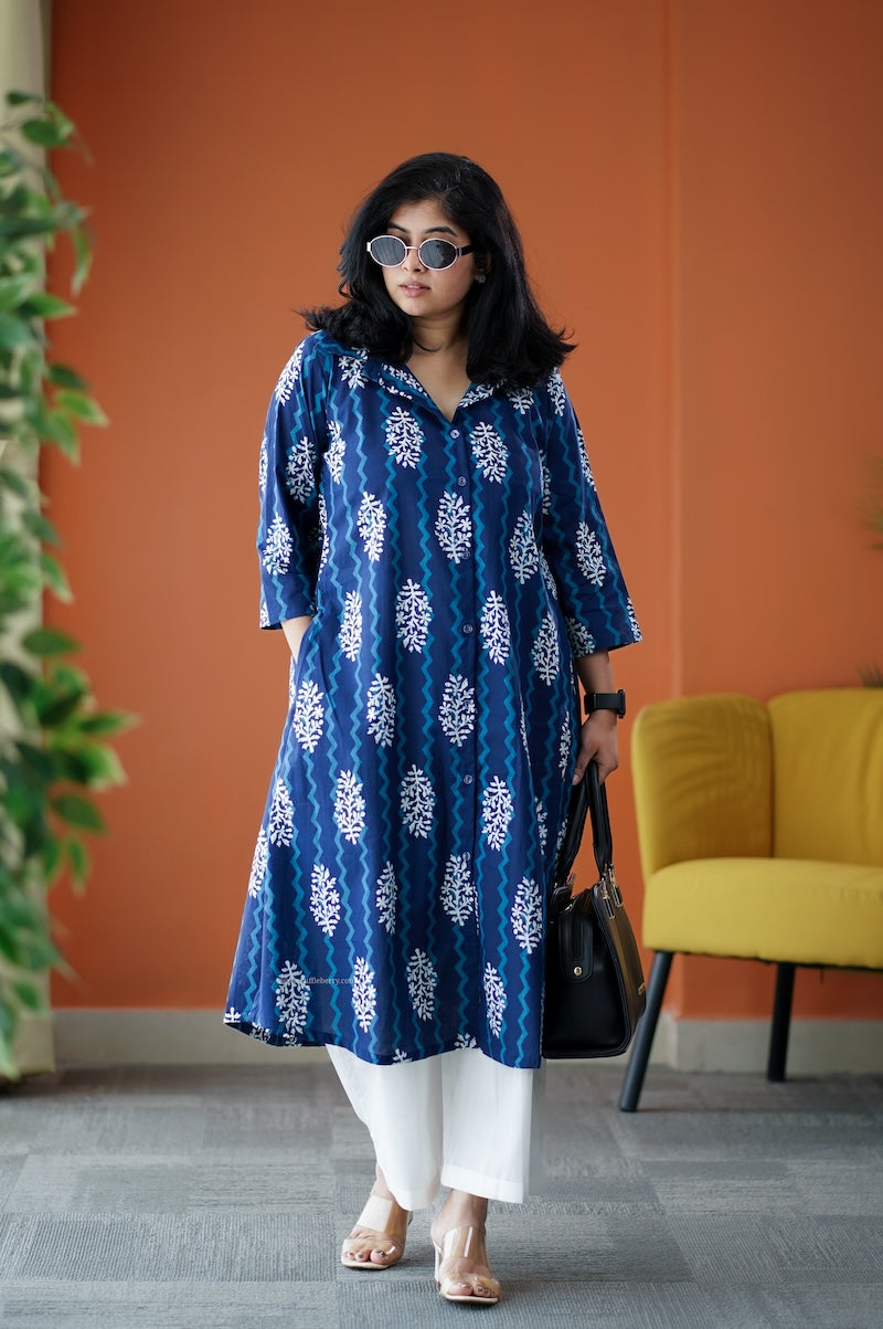 june indigo cotton co-ord set