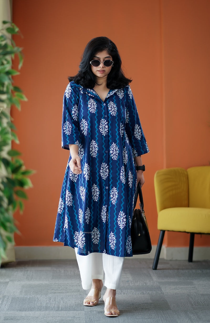 june indigo cotton co-ord set