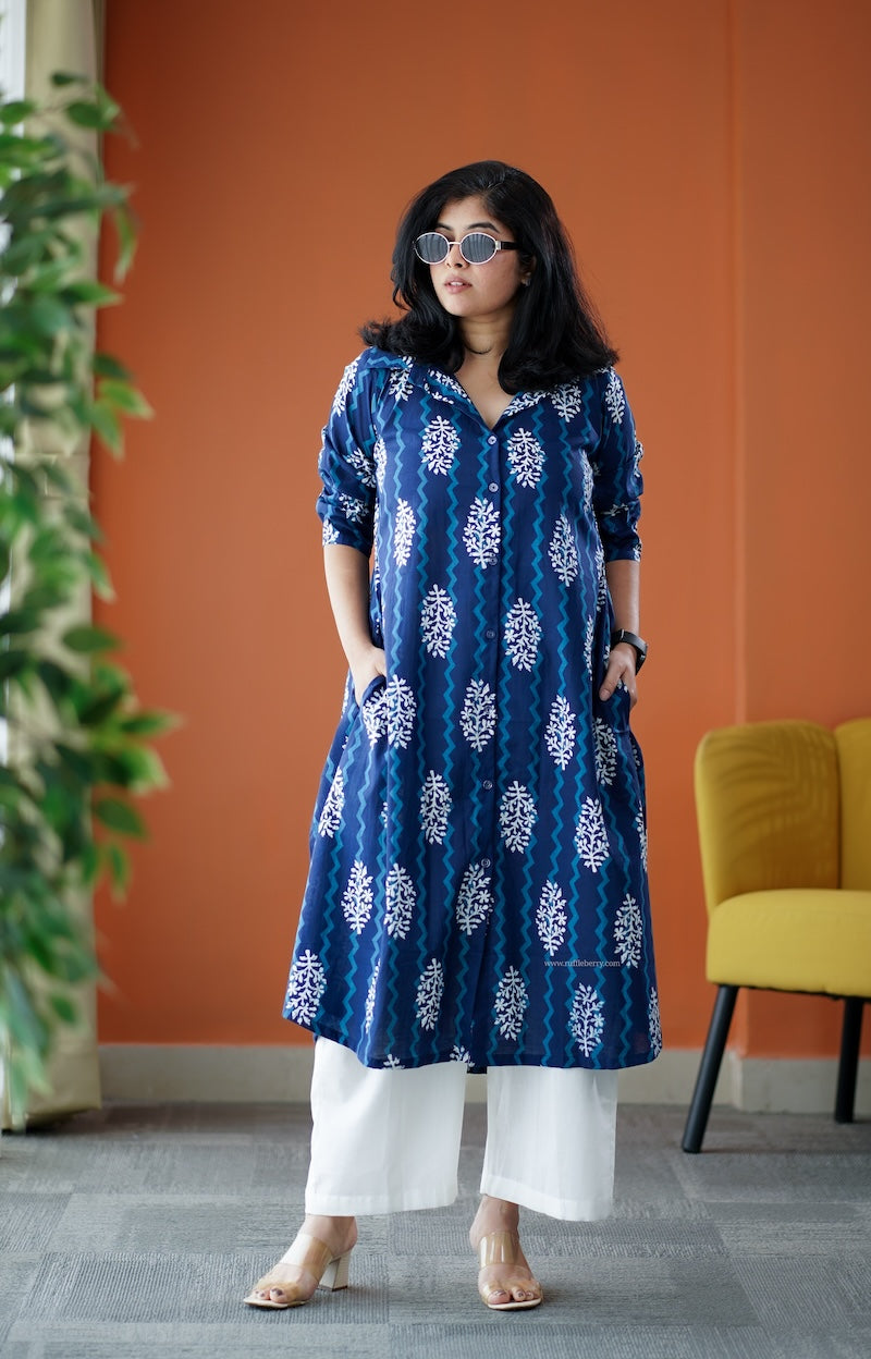 june indigo cotton co-ord set