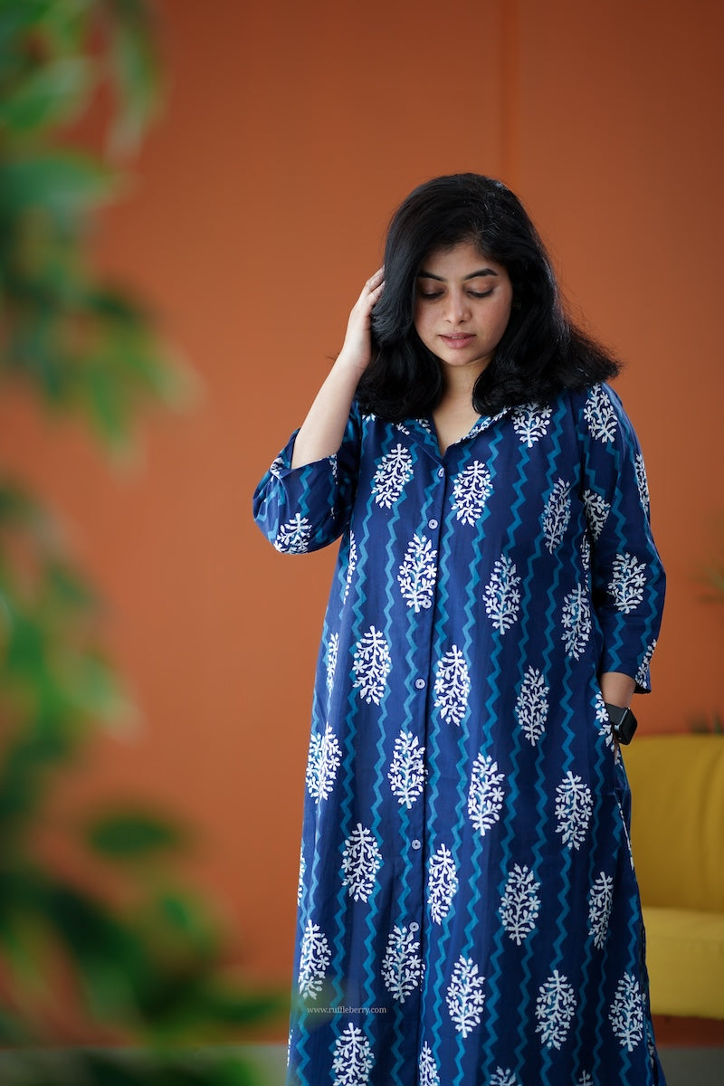 june indigo cotton co-ord set