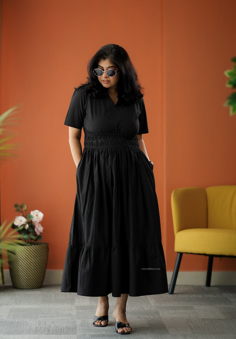 aurora cotton tier dress