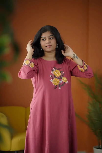 Raashi Embroidered Cotton Co-ord Set