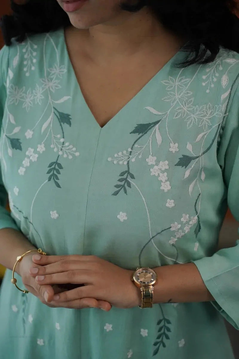 Sakhi Embroidered Cotton Co-ord Set